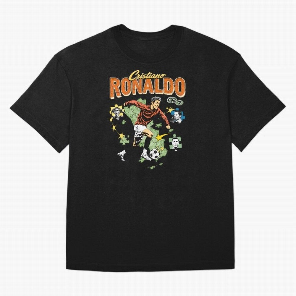 CR7 Cristiano Ronaldo Vintage Oversized T-Shirt Show Support during the FIFA World Cup 2026 Group Stage Journey through Neymar Highlights, France Pride, Vintage Soccer Flavor, Modern Football Stars, National Flags and Final Night Emotion; Perfect