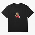 Cristiano ronaldo showing middle finger Oversized T-Shirt Carry Global Football Passion for FIFA World Cup 2026, Connected to Messi, Brazil, Football Festival Excitement, Trophy Ambitions, Country Rivalries and Star Player Buzz; Perfect for Fans,