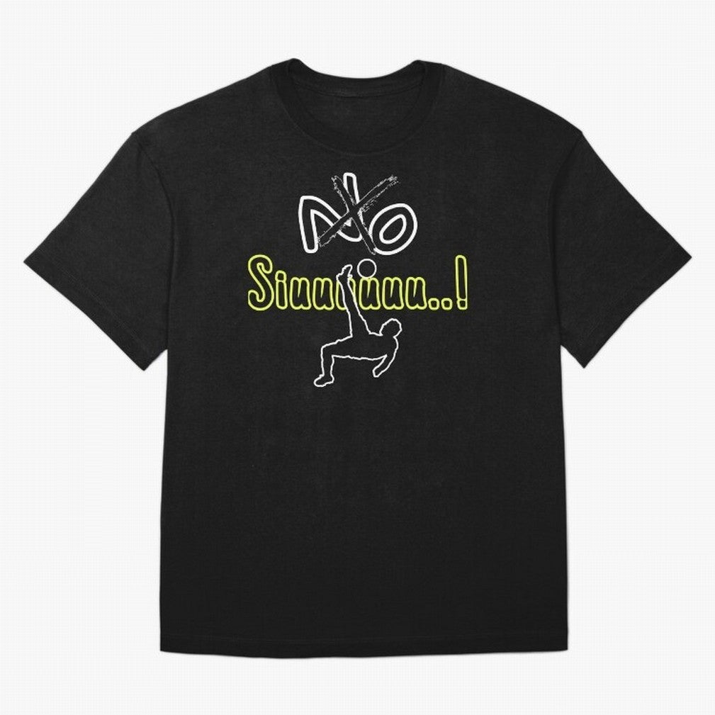 No SIUUU Cristiano ronaldo suiii Oversized T-Shirt Turn Football Passion into FIFA World Cup 2026 USA Canada Mexico Celebrating Haaland and Mbappe, Netherlands Energy, Vintage Soccer Flavor, Modern Football Stars, National Flags and Final Night
