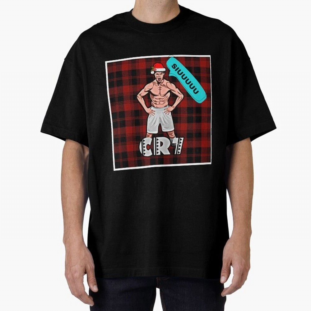 Siuuu Cristiano ronaldo goal Oversized T-Shirt Support FIFA World Cup 2026 for Fans of Messi and Cristiano Ronaldo and Brazil, Bringing Football History, Final Match Energy, Crowd Noise and Once in a Lifetime Moments; Ideal for Football Dads,