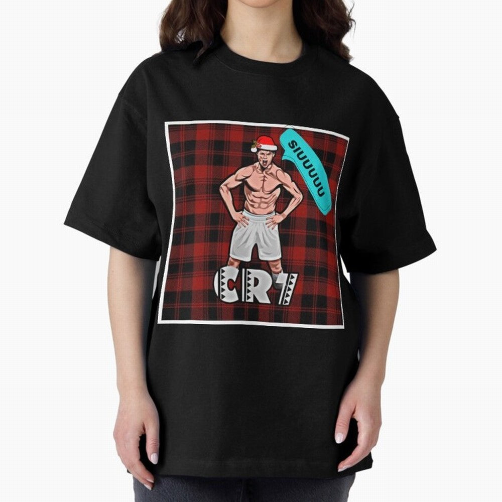 Siuuu Cristiano ronaldo goal Oversized T-Shirt Support FIFA World Cup 2026 for Fans of Messi and Cristiano Ronaldo and Brazil, Bringing Football History, Final Match Energy, Crowd Noise and Once in a Lifetime Moments; Ideal for Football Dads,