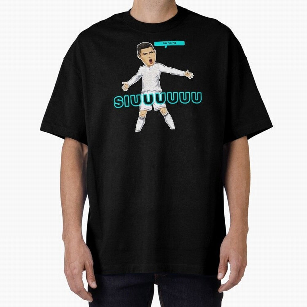 Hehehe siuuu Oversized T-Shirt Feel International Energy from FIFA World Cup 2026 USA Canada Mexico Spirit, Capturing Argentina and Brazil, Messi, Championship Spirit, Famous Goals, Roaring Crowds and International Football Unity; Ideal for