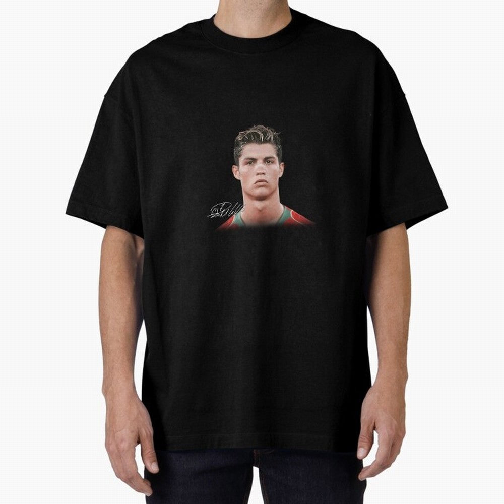 Cristiano Ronaldo Big Face Young Ronaldo Oversized T-Shirt Mark Match Day Hype around FIFA World Cup 2026 USA Canada Mexico, Neymar, Haaland and Cristiano Ronaldo, Netherlands, Stadium Chants, National Pride, Trophy Dreams and Unforgettable
