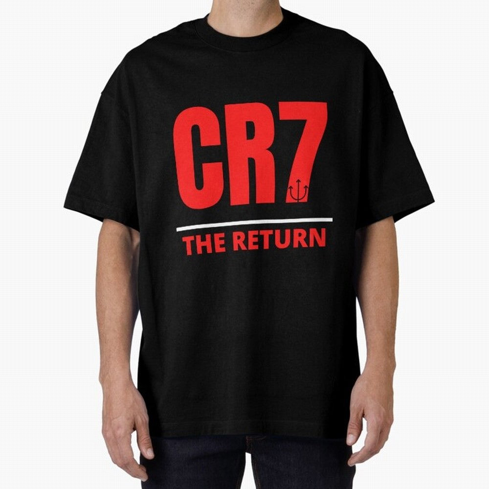 The Return of Cristiano Ronaldo to Manchester United - CR7 Oversized T-Shirt Represent FIFA World Cup 2026 Group Stage Celebrating CR7, France and Portugal Energy, Soccer Culture, Superstar Moments, National Team Dreams and Competitive Fire; Great