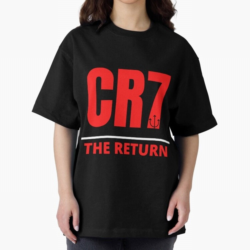 The Return of Cristiano Ronaldo to Manchester United - CR7 Oversized T-Shirt Represent FIFA World Cup 2026 Group Stage Celebrating CR7, France and Portugal Energy, Soccer Culture, Superstar Moments, National Team Dreams and Competitive Fire; Great