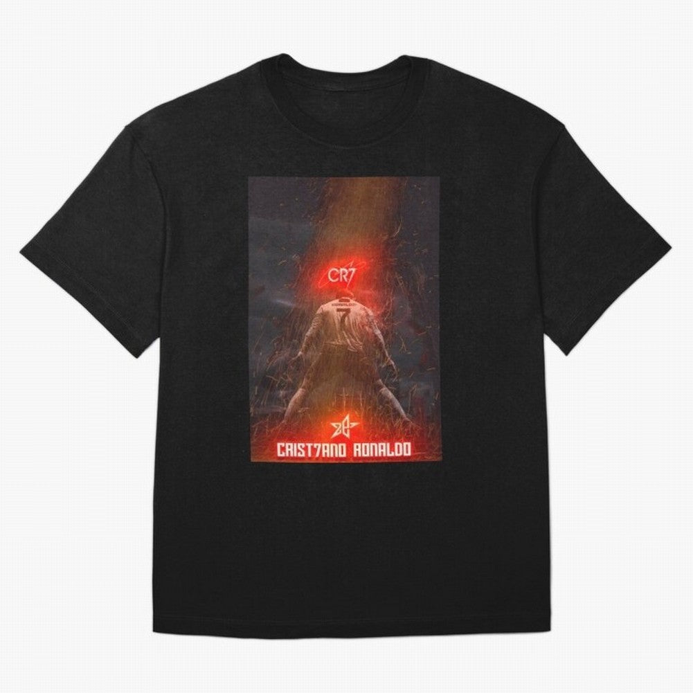CR7 - CRISTIANO RONALDO Oversized T-Shirt Support Your Favorite Stars during Global Football Passion for FIFA World Cup 2026, Connected to Messi, Spain and Netherlands, Football Festival Excitement, Trophy Ambitions, Country Rivalries and Star