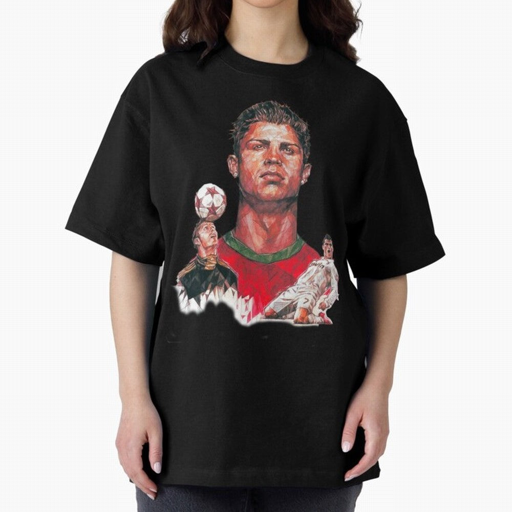 ronaldo Oversized T-Shirt Feel the Heartbeat of FIFA World Cup 2026 for Fans of Neymar and Argentina, Bringing Worldwide Fan Energy, Dramatic Goals, Stadium Lights and Championship Celebrations; Ideal for Football Dads, Football Moms, Friends,
