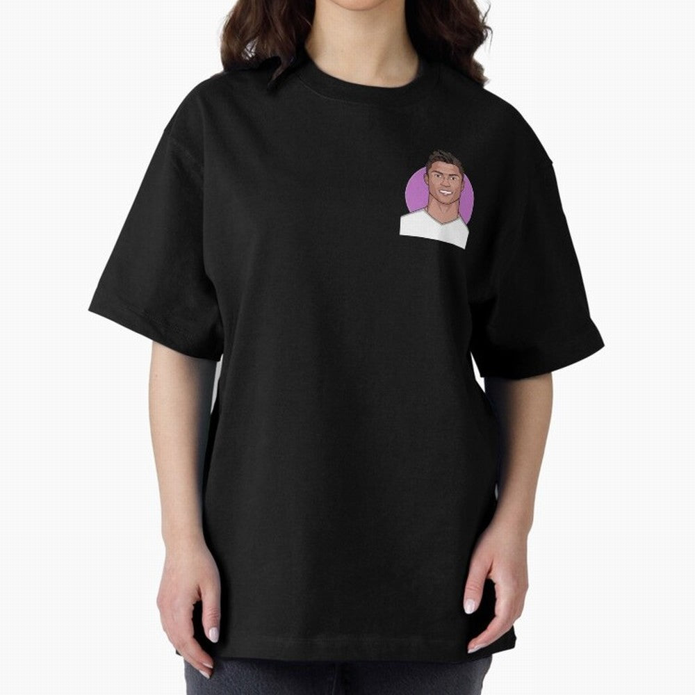 Cristiano 2015/2016 Oversized T-Shirt Carry Global Football Passion for FIFA World Cup 2026, Connected to Messi, Brazil, Football Festival Excitement, Trophy Ambitions, Country Rivalries and Star Player Buzz; Perfect for Fans, Collectors, Family