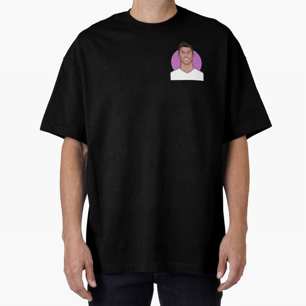 Cristiano 2015/2016 Oversized T-Shirt Carry Global Football Passion for FIFA World Cup 2026, Connected to Messi, Brazil, Football Festival Excitement, Trophy Ambitions, Country Rivalries and Star Player Buzz; Perfect for Fans, Collectors, Family