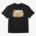 Vintage Tram Lisbon Illustration Oversized T-Shirt Support Your Favorite Stars during FIFA World Cup 2026 for Fans of Mbappe and Neymar and France and Portugal, Bringing Soccer Culture, Superstar Moments, National Team Dreams and Competitive Fire;
