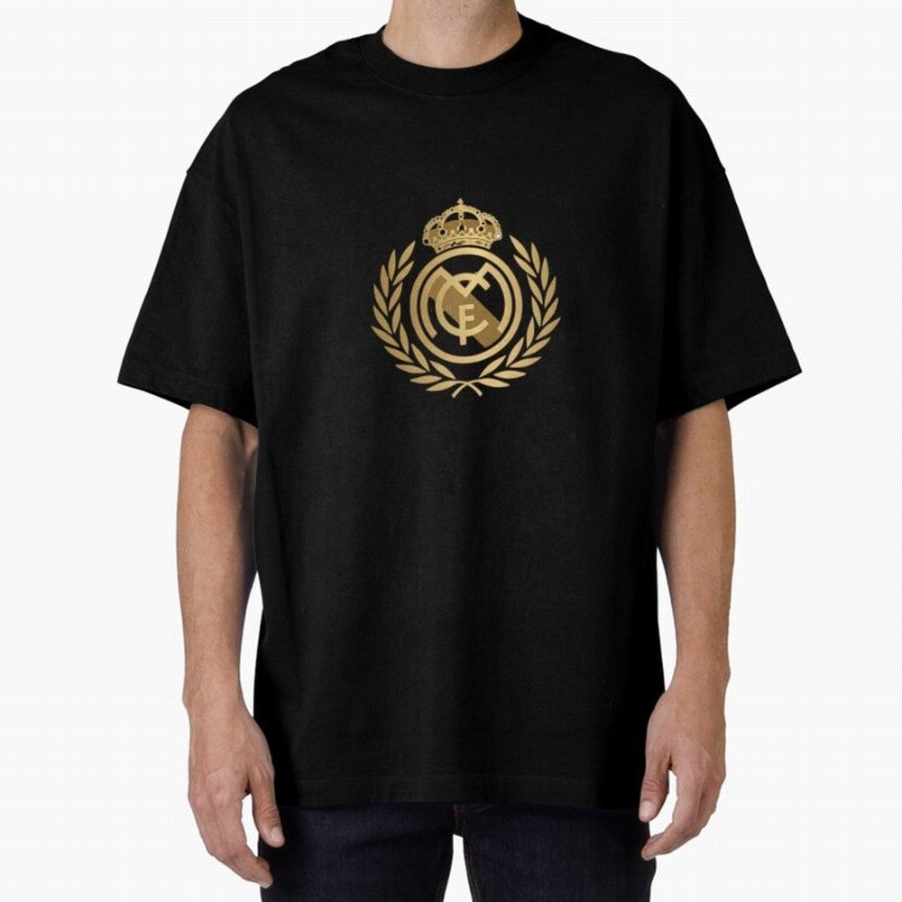 REAL MADRID GOLDEN Oversized T-Shirt Make Game Day About FIFA World Cup 2026 USA Canada Mexico Capturing Mbappe and Neymar, Brazil Energy, Football History, Final Match Energy, Crowd Noise and Once in a Lifetime Moments; Great for Supporters Who