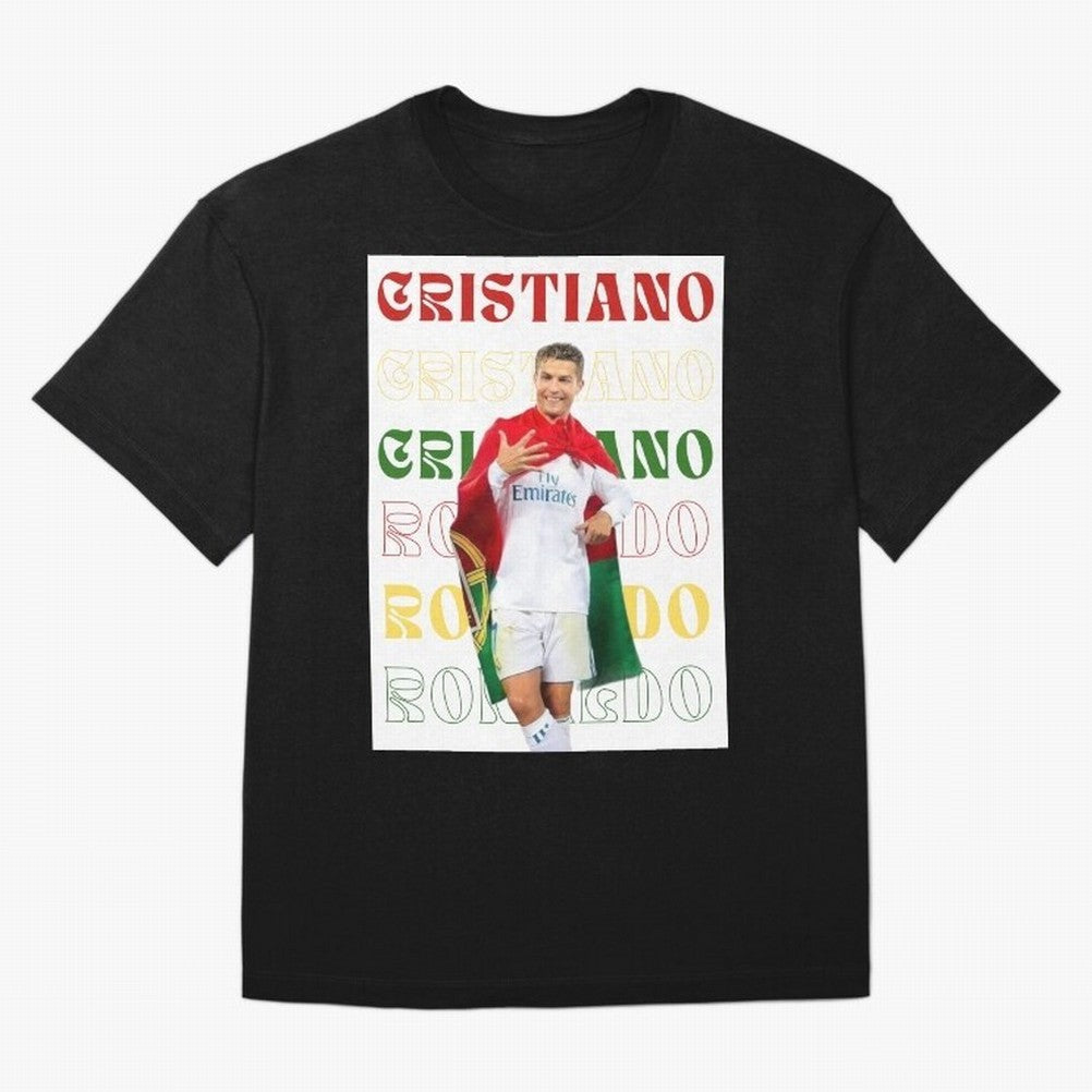 Cristiano Ronaldo designs Oversized T-Shirt Bring FIFA World Cup 2026 Highlighting Messi, CR7 and Mbappe, Argentina Energy, Stadium Chants, National Pride, Trophy Dreams and Unforgettable Football Memories; Made for Die Hard Supporters, Soccer