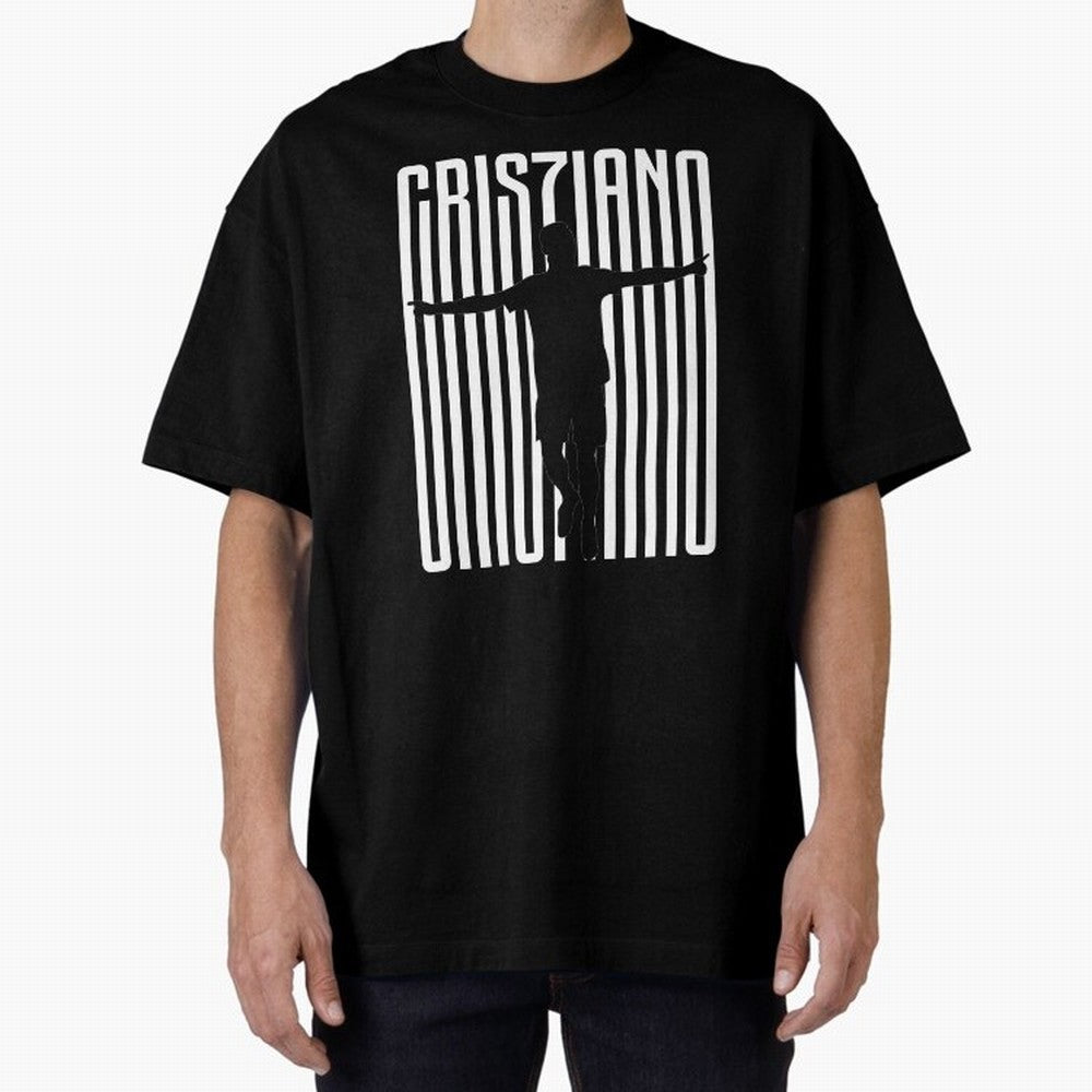 Cristiano Ronaldo Oversized T-Shirt Celebrate the Stars of FIFA World Cup 2026 Spirit, Connected to Brazil, Mbappe and Neymar, Football Festival Excitement, Trophy Ambitions, Country Rivalries and Star Player Buzz; Created for Match Day Parties,