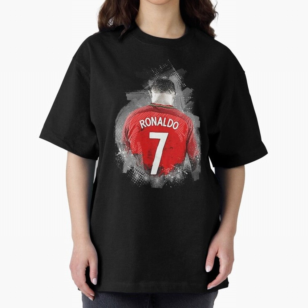 Cristiano Ronaldo Oversized T-Shirt Fuel the Hype around FIFA World Cup 2026 for Fans of CR7 and Messi and Spain, Bringing Worldwide Fan Energy, Dramatic Goals, Stadium Lights and Championship Celebrations; Built for Supporters Chasing Trophy