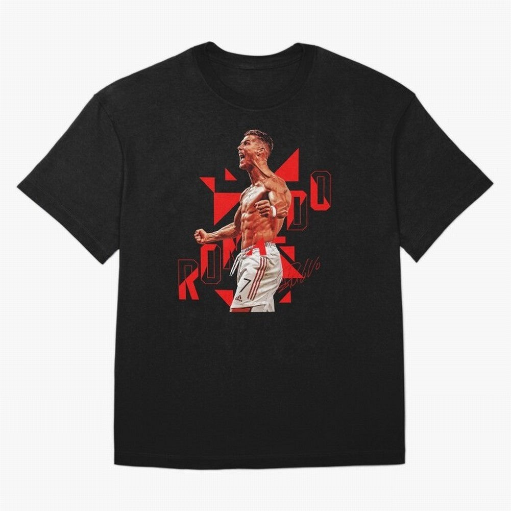 Cristiano Ronaldo Oversized T-Shirt Represent the Passion of Match Day Hype around FIFA World Cup 2026 Group Stage, Messi and Cristiano Ronaldo, France and Portugal, Vintage Soccer Flavor, Modern Football Stars, National Flags and Final Night