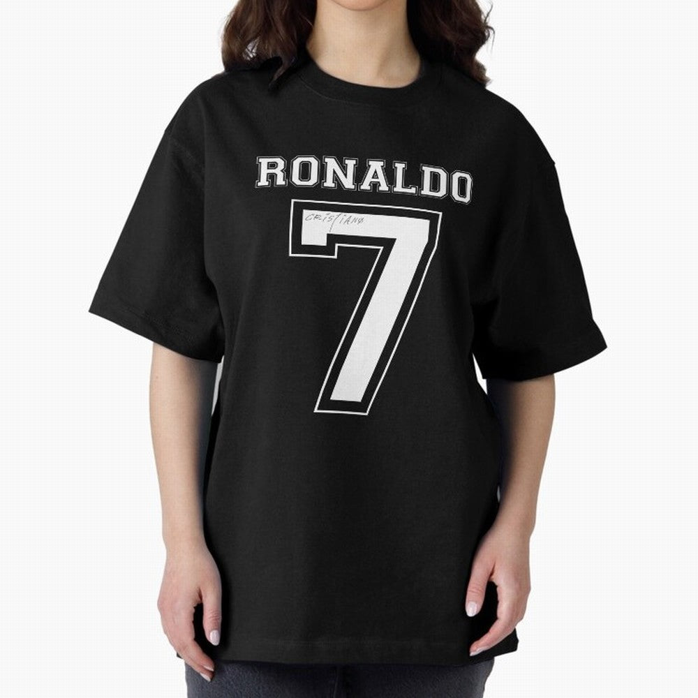 Cristiano Ronaldo Oversized T-Shirt Join FIFA World Cup 2026 Group Stage for Fans of Mbappe and France, Bringing Retro Football Energy, Iconic Rivalries, Trophy Chase Drama and Stadium Atmosphere; Ideal for Fans Who Follow Messi, Cristiano Ronaldo,