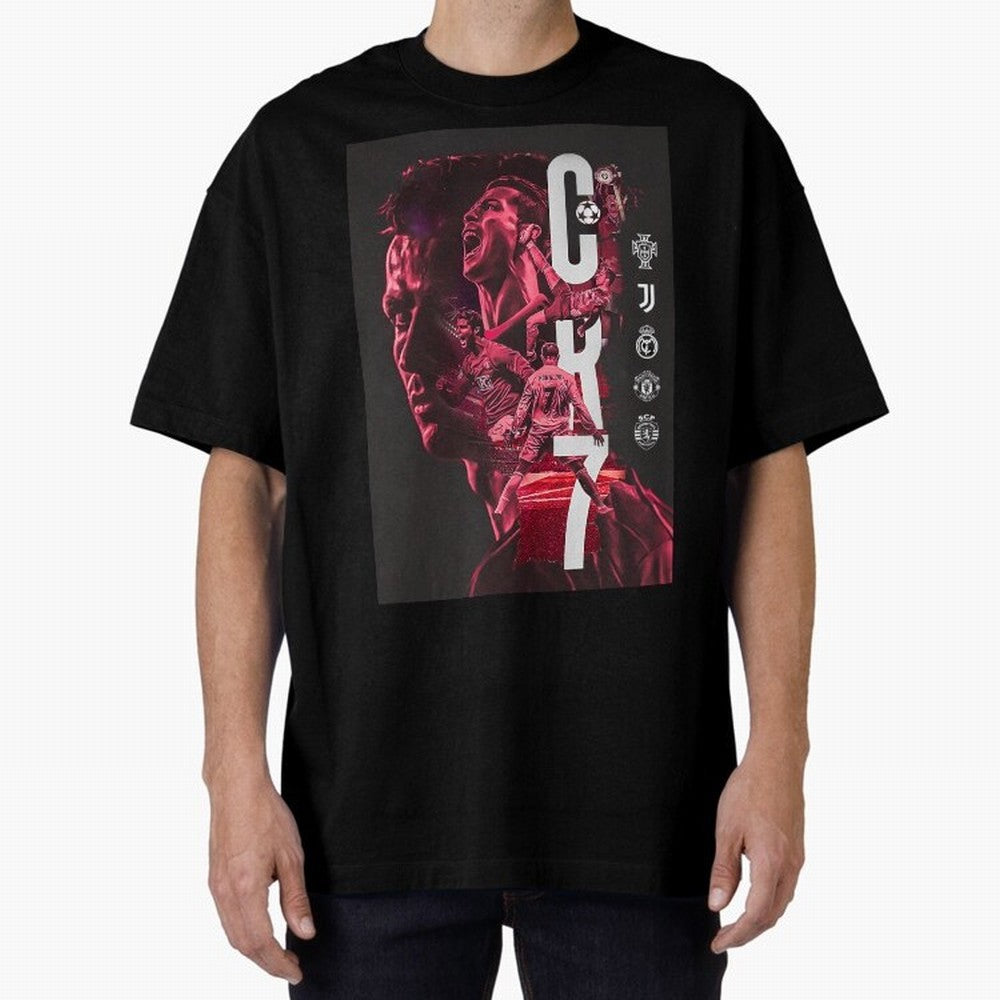 CR7 Oversized T-Shirt Make Memories around Match Day Hype around FIFA World Cup 2026 Group Stage, CR7 and Messi, France, Game Day Rituals, Football Legends, Country Pride and the Road to the Final; Great for Supporters Who Love Legendary Players,