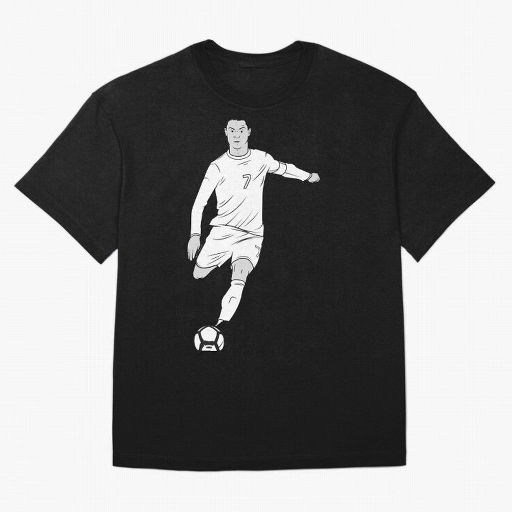Cristiano Ronaldo Oversized T-Shirt Experience Global Football Passion for FIFA World Cup 2026 USA Canada Mexico, Capturing Messi, CR7 and Mbappe, England and Germany, Retro Football Energy, Iconic Rivalries, Trophy Chase Drama and Stadium