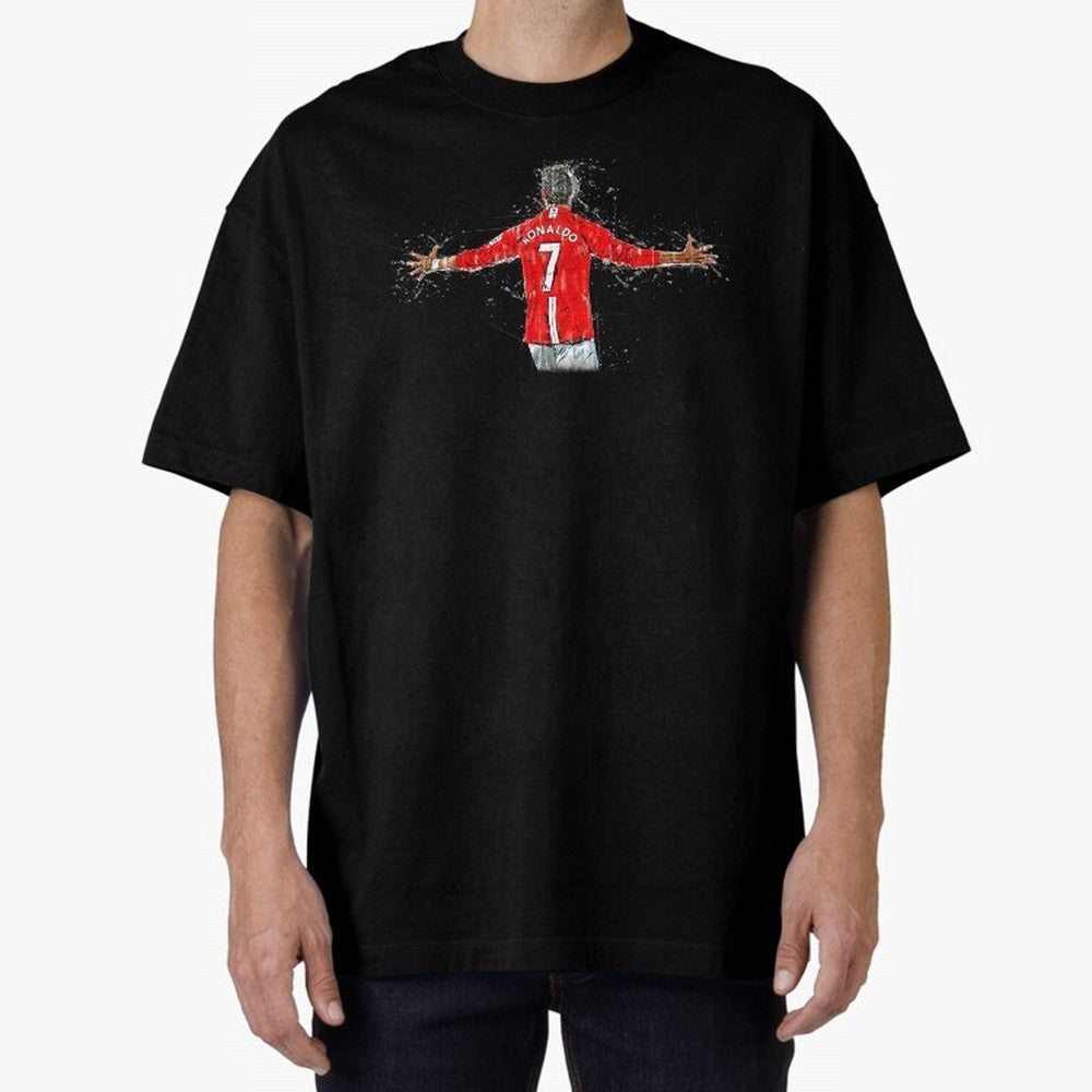 Cristiano Ronaldo Oversized T-Shirt Celebrate the Magic of Global Football Passion for FIFA World Cup 2026, Celebrating Cristiano Ronaldo, Spain, Supporter Pride, Iconic Celebrations, Legendary Names and Global Match Day Energy; Created for Match