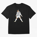 Cristiano Ronaldo Oversized T-Shirt Bring a Vintage Feel to FIFA World Cup 2026 Group Stage for Fans of Cristiano Ronaldo, Haaland and CR7 and France and Portugal, Bringing Vintage Soccer Flavor, Modern Football Stars, National Flags and Final