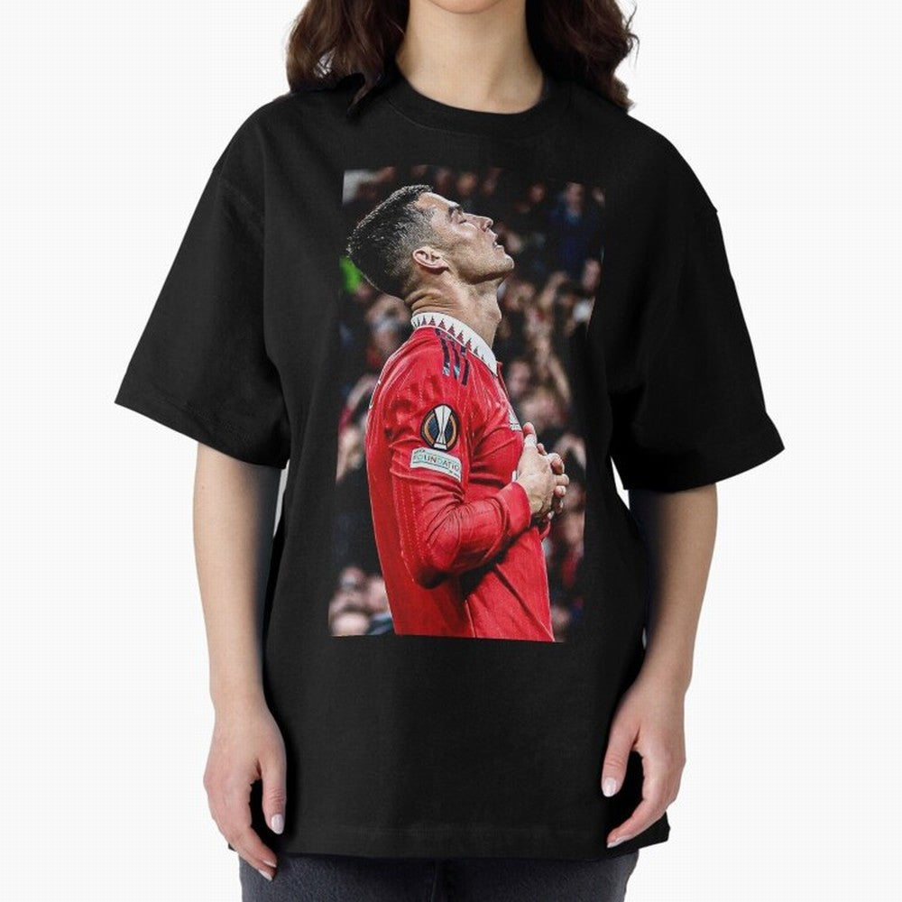 Cristiano Ronaldo CR7 Oversized T-Shirt Fuel Your Fan Pride for FIFA World Cup 2026 Group Stage for Fans of Messi, Neymar and Mbappe and Netherlands, Bringing Match Day Excitement, Supporter Culture, Golden Goals and Global Football Passion; Great