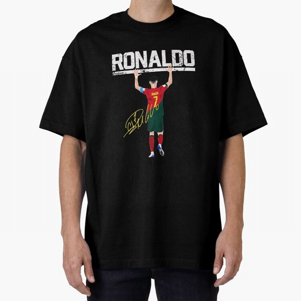 Cristiano Ronaldo Portugal Jersey -The Farewell Oversized T-Shirt Show Passion for the Stars of the FIFA World Cup 2026 Group Stage Journey through Messi and Cristiano Ronaldo Highlights, Argentina, France and Brazil Pride, Worldwide Fan Energy,
