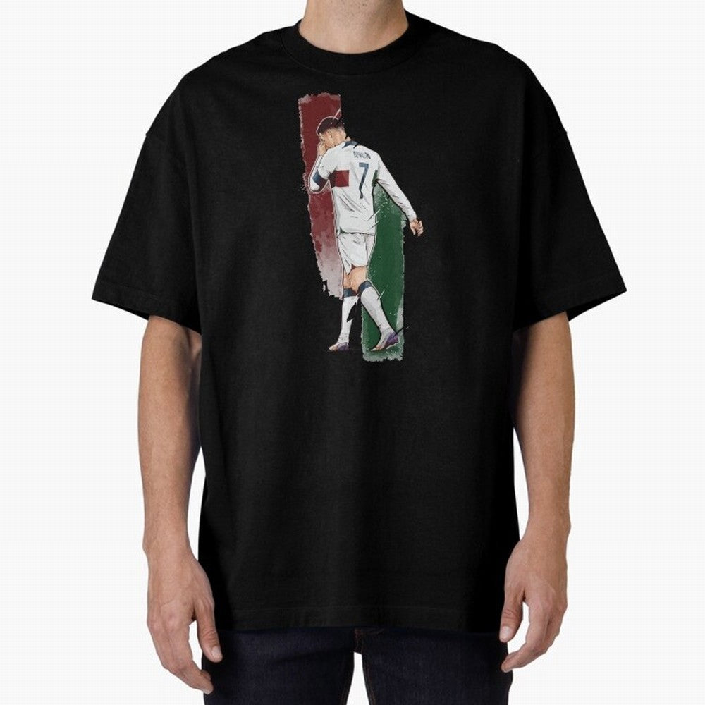 Ronaldo Crying World Cup 2022 Oversized T-Shirt Support the Legends of FIFA World Cup 2026 with Messi, Neymar and Mbappe, Netherlands Energy, Stadium Chants, National Pride, Trophy Dreams and Unforgettable Football Memories; Made for Die Hard