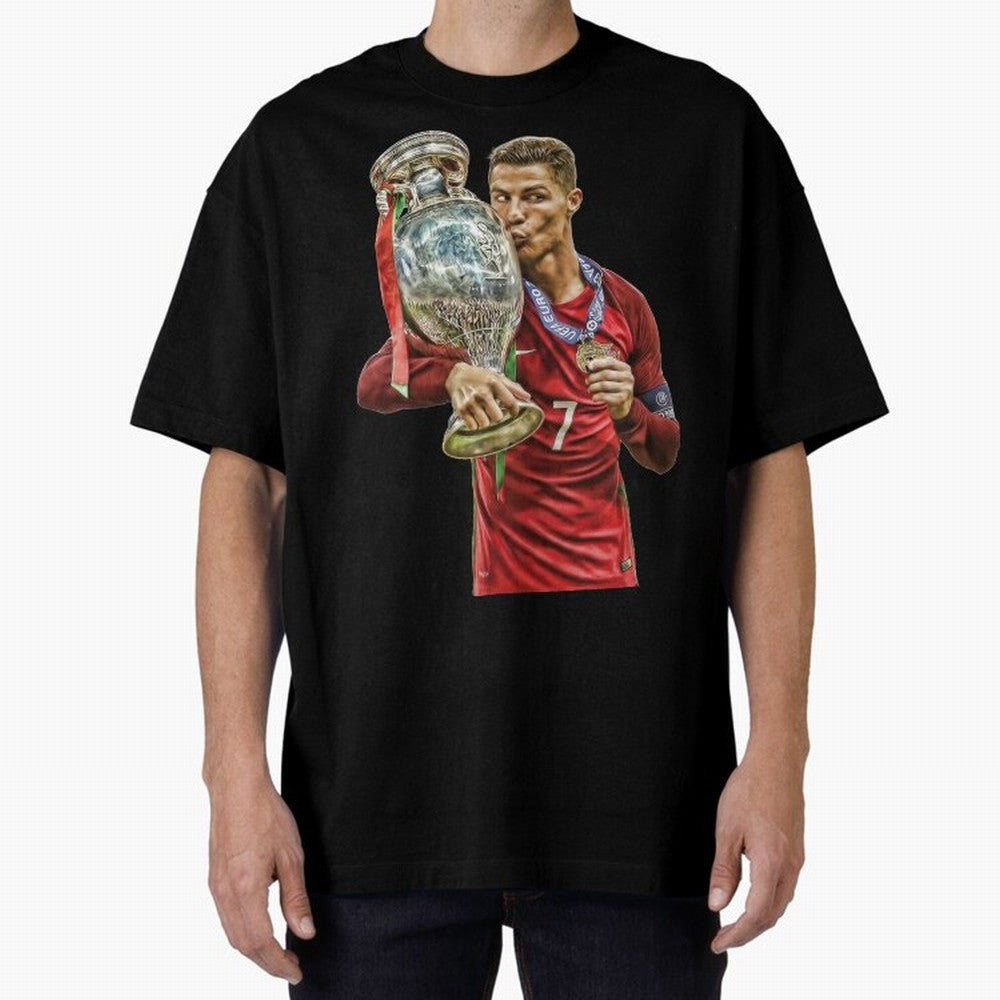 cristiano ronaldo Oversized T-Shirt Join the Global Buzz around the FIFA World Cup 2026 Journey through Haaland Highlights, Brazil, Portugal and Argentina Pride, Vintage Soccer Flavor, Modern Football Stars, National Flags and Final Night Emotion;