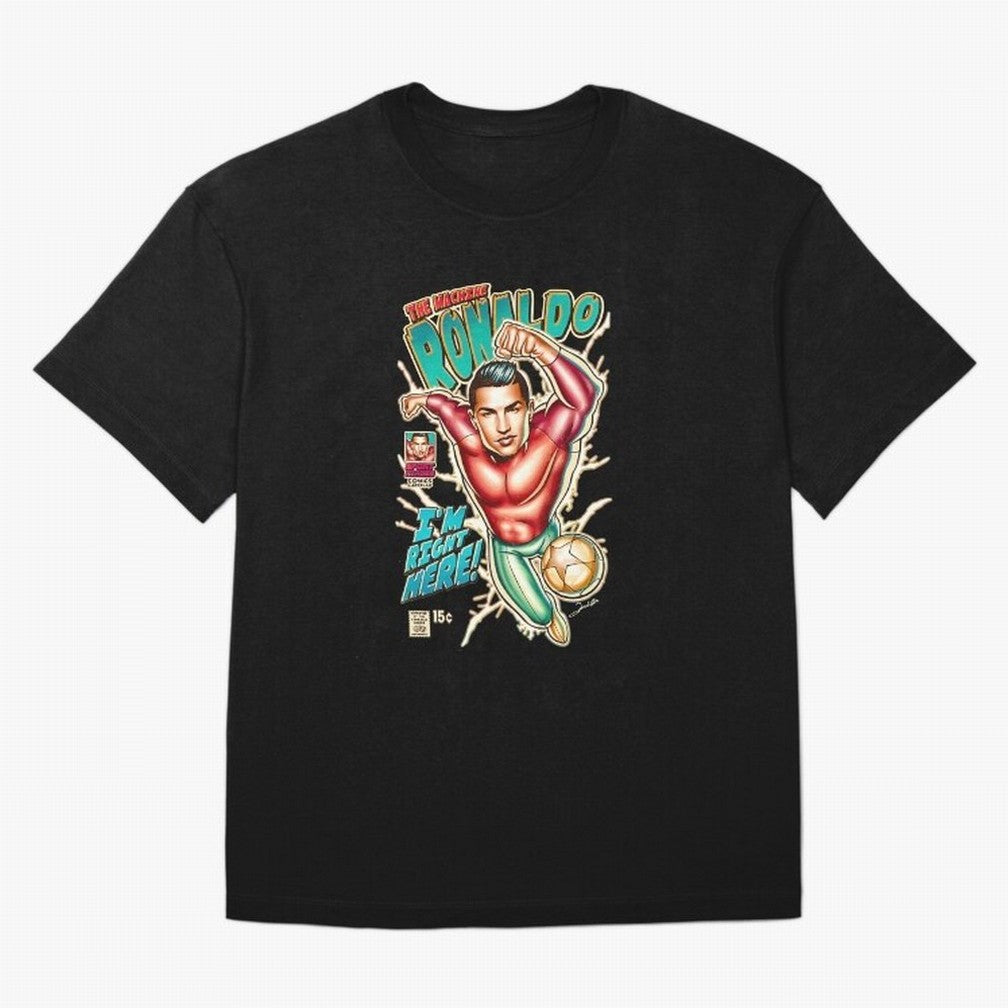 Cristiano Ronaldo CR7 Cristiano Ronaldo Oversized T-Shirt Upgrade Global Football Passion for FIFA World Cup 2026 USA Canada Mexico, Filled with Mbappe, Portugal, Vintage Soccer Flavor, Modern Football Stars, National Flags and Final Night Emotion;