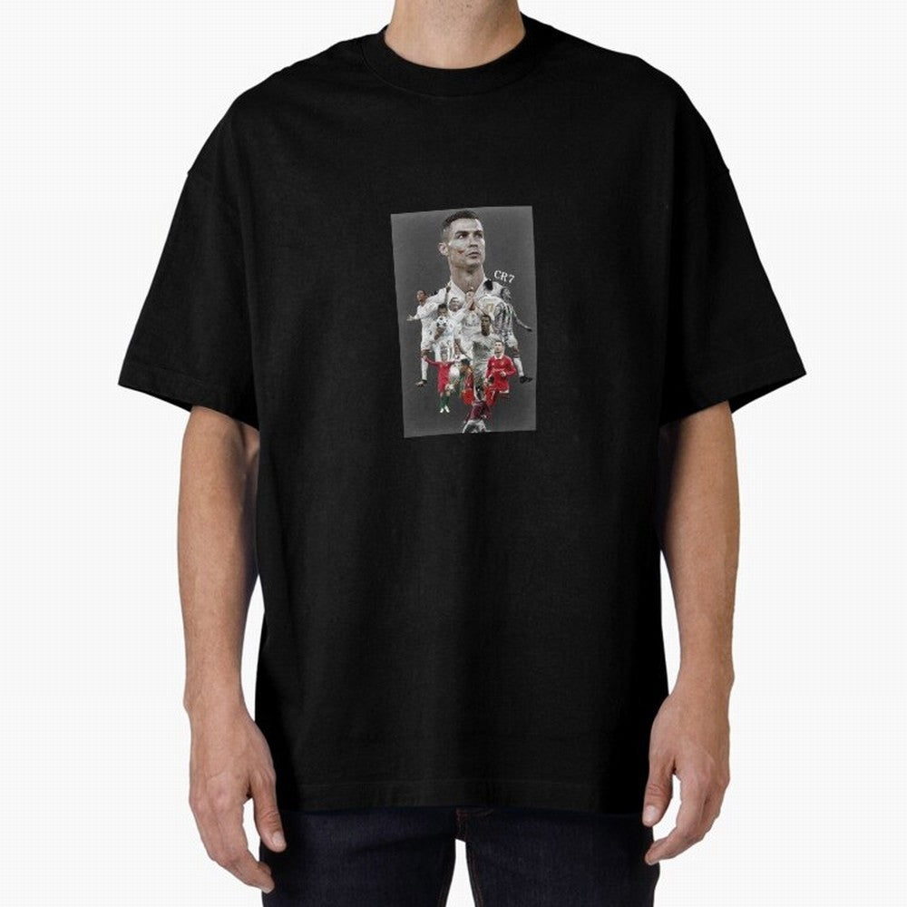 Cristiano Ronaldo Oversized T-Shirt Back the Journey through FIFA World Cup 2026 USA Canada Mexico Spirit, Built around Spain, Cristiano Ronaldo, Haaland and CR7, Football History, Final Match Energy, Crowd Noise and Once in a Lifetime Moments;
