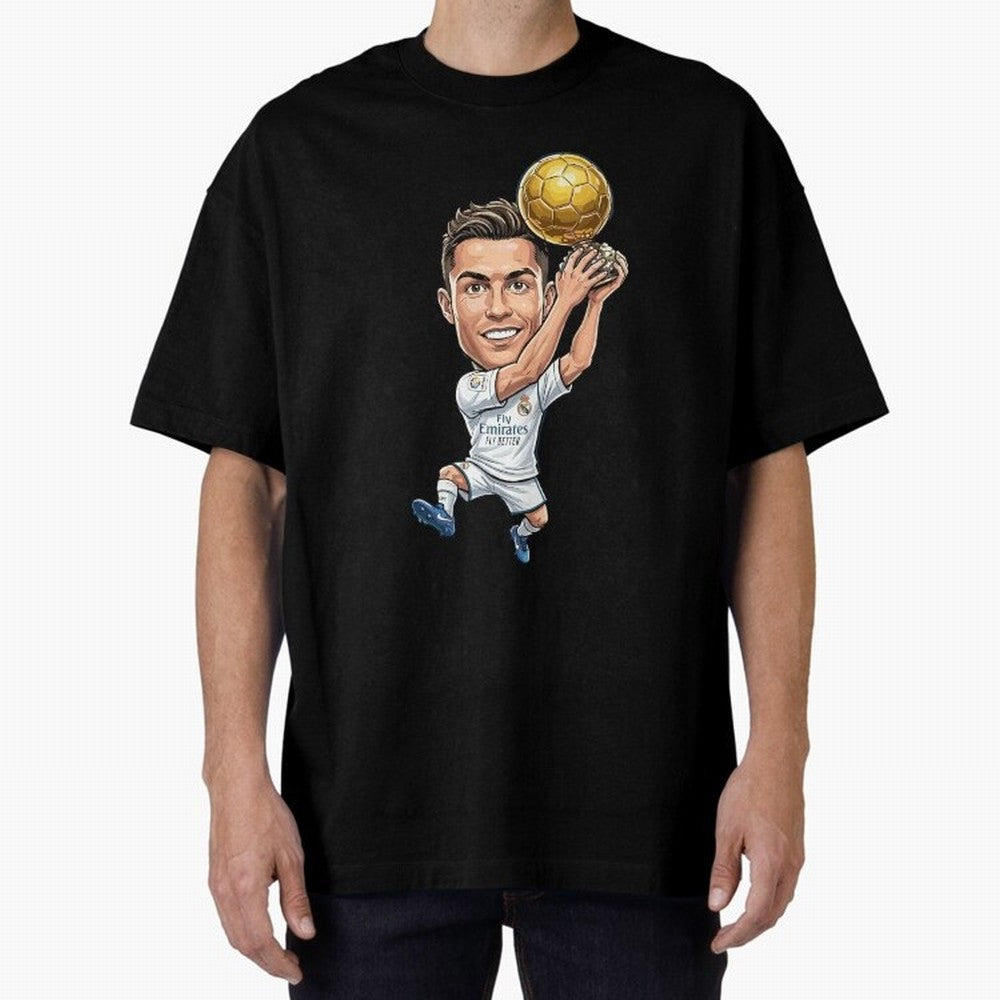 Cristiano Ronaldo Oversized T-Shirt Represent Fans Who Live for Match Day Hype around FIFA World Cup 2026 Group Stage, Mbappe, Portugal, Football Passion, Legendary Performances, Festival Vibes and Supporter Community; Great for Watch Parties,
