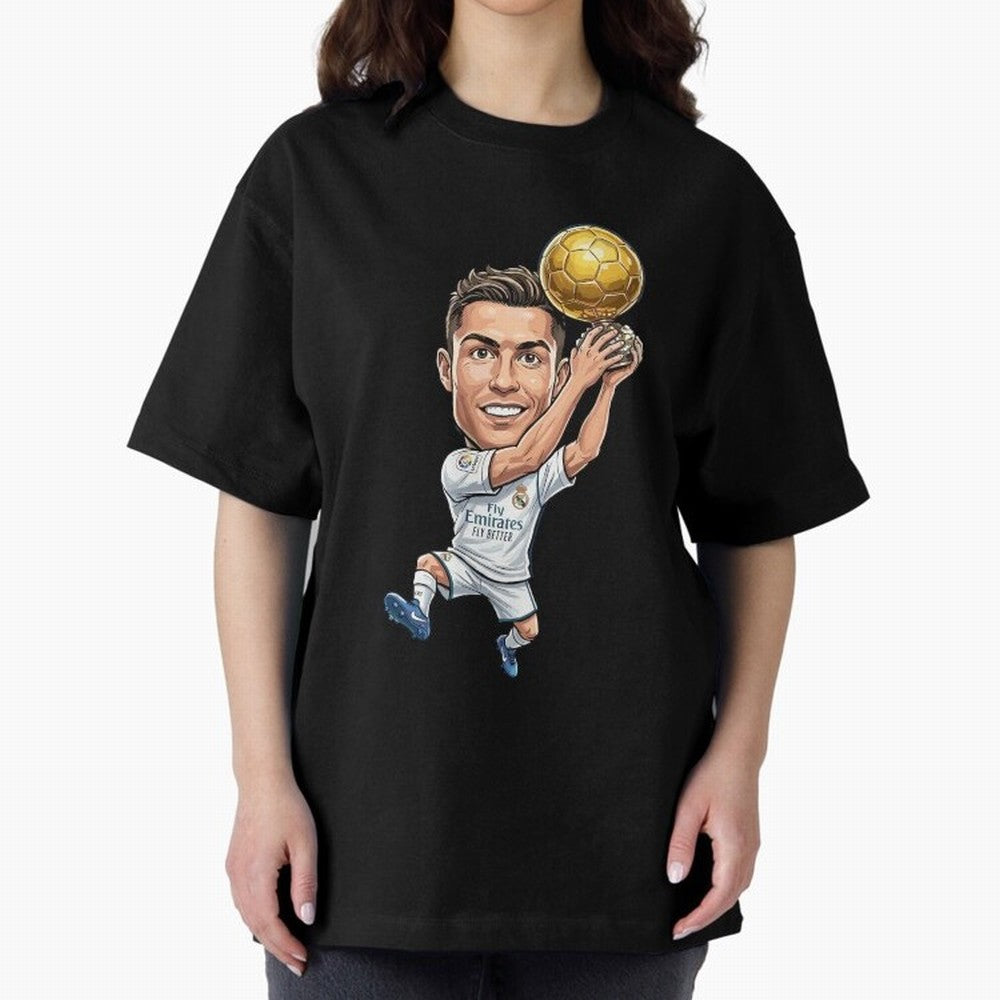 Cristiano Ronaldo Oversized T-Shirt Represent Fans Who Live for Match Day Hype around FIFA World Cup 2026 Group Stage, Mbappe, Portugal, Football Passion, Legendary Performances, Festival Vibes and Supporter Community; Great for Watch Parties,