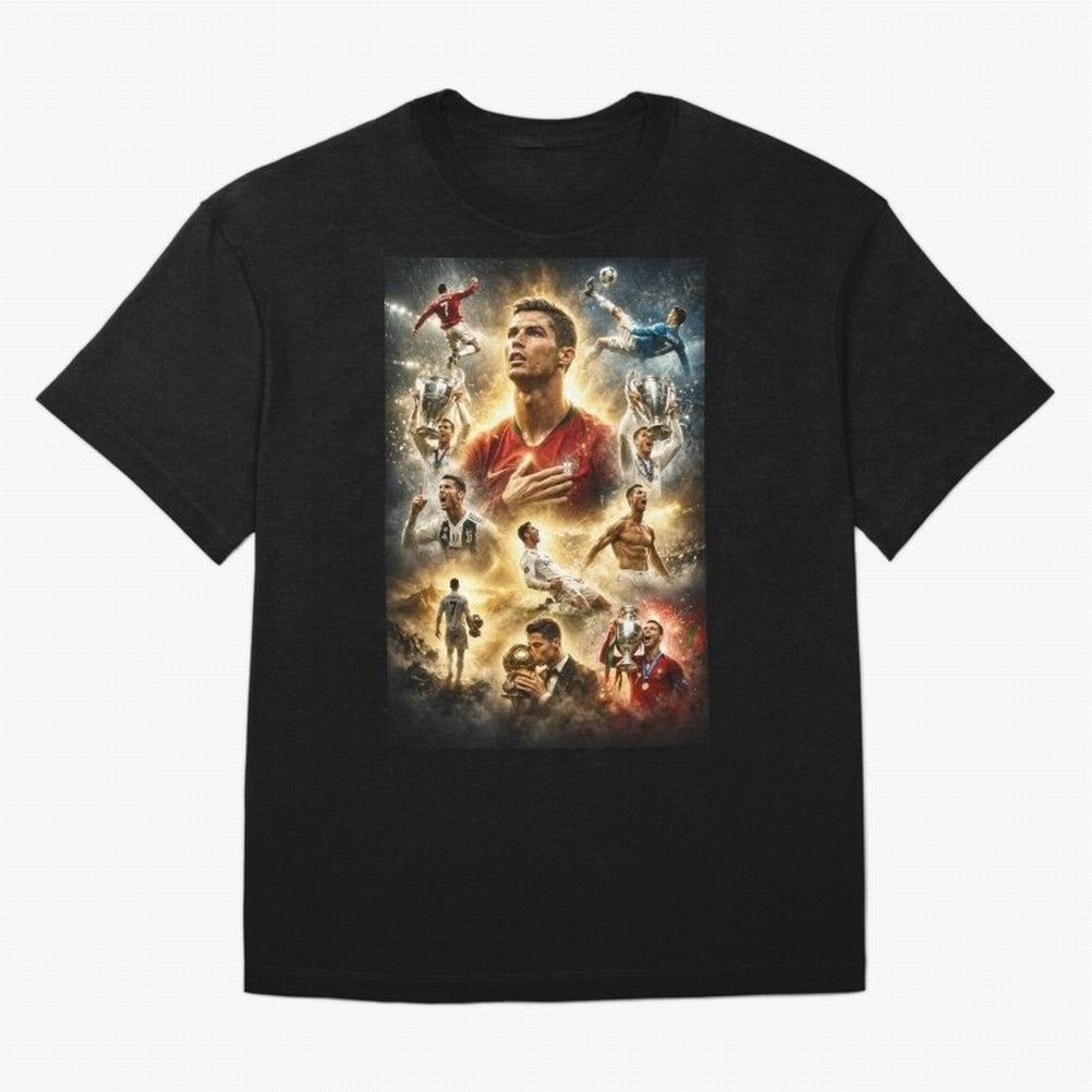 Cristiano Ronaldo Oversized T-Shirt Join the Countdown to Match Day Hype around FIFA World Cup 2026, Neymar, Germany, Stadium Chants, National Pride, Trophy Dreams and Unforgettable Football Memories; Made for Collectors Who Enjoy Iconic Players,