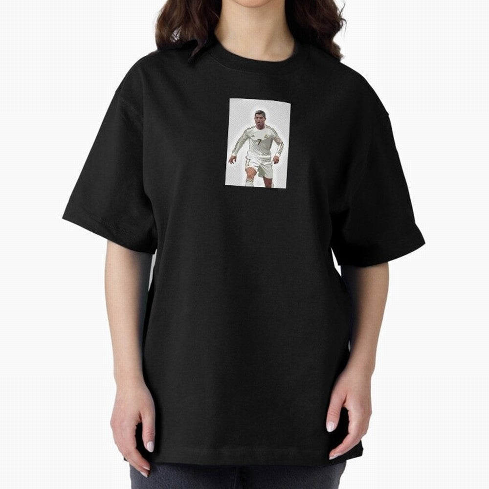 Cristiano Ronaldo Oversized T-Shirt Show Your Love for Match Day Hype around FIFA World Cup 2026 Group Stage, Haaland, Brazil, Portugal and Argentina, Championship Spirit, Famous Goals, Roaring Crowds and International Football Unity; Perfect for