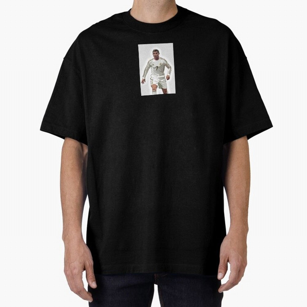 Cristiano Ronaldo Oversized T-Shirt Show Your Love for Match Day Hype around FIFA World Cup 2026 Group Stage, Haaland, Brazil, Portugal and Argentina, Championship Spirit, Famous Goals, Roaring Crowds and International Football Unity; Perfect for