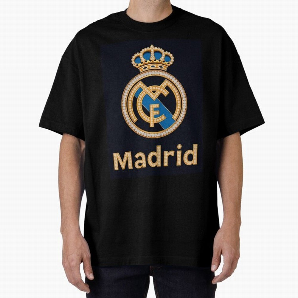 Madrid Oversized T-Shirt Make Your Look Match Match Day Hype around FIFA World Cup 2026 Group Stage, Mbappe, Argentina and Brazil, Tournament Hype, Historic Matchups, Family Viewing Parties and Global Sports Pride; Ideal for Passionate Fans Who