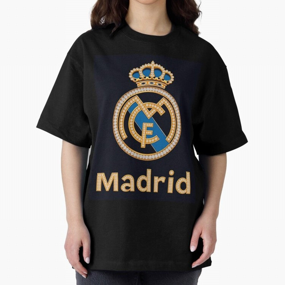 Madrid Oversized T-Shirt Make Your Look Match Match Day Hype around FIFA World Cup 2026 Group Stage, Mbappe, Argentina and Brazil, Tournament Hype, Historic Matchups, Family Viewing Parties and Global Sports Pride; Ideal for Passionate Fans Who