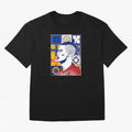 Cristiano Ronaldo Azulejos Oversized T-Shirt Feel International Energy from FIFA World Cup 2026 USA Canada Mexico for Fans of Mbappe and Argentina, France and Brazil, Bringing Goal Celebration Energy, Supporter Heritage, Football Icons and