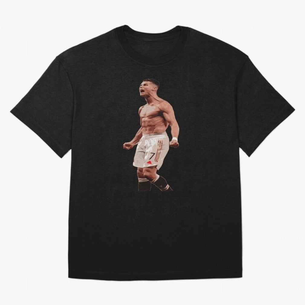 cristiano ronaldo manchester united Oversized T-Shirt Honor Football Greatness during Global Football Passion for FIFA World Cup 2026 Group Stage, Capturing Haaland, Brazil, Sports Nostalgia, International Competition, Famous Players and