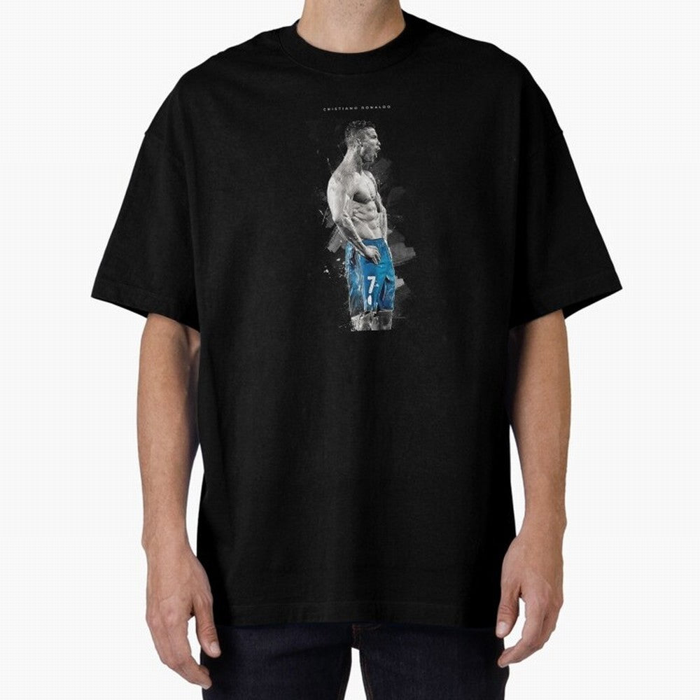 Cristiano Ronaldo Oversized T-Shirt Follow the Final Road of the FIFA World Cup 2026 Group Stage Journey through Mbappe and Neymar Highlights, England Pride, Classic Soccer Heritage, Championship Pressure, Fan Loyalty and International Pride; Ideal