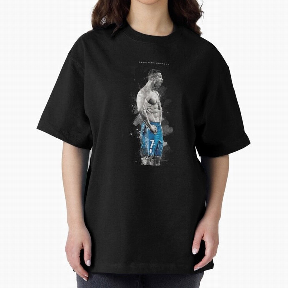 Cristiano Ronaldo Oversized T-Shirt Follow the Final Road of the FIFA World Cup 2026 Group Stage Journey through Mbappe and Neymar Highlights, England Pride, Classic Soccer Heritage, Championship Pressure, Fan Loyalty and International Pride; Ideal