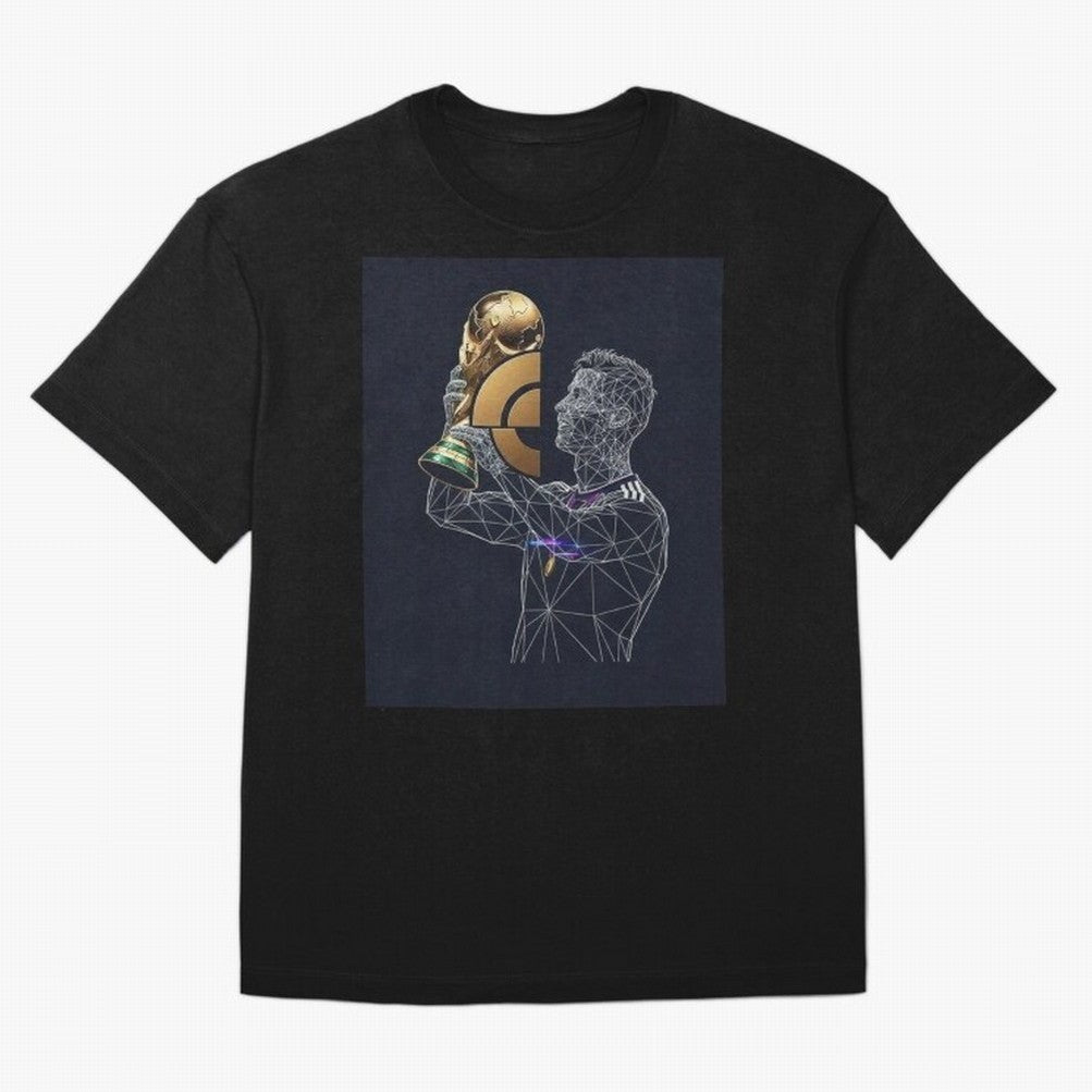 Digital Football Oversized T-Shirt Turn Up for FIFA World Cup 2026 Group Stage Capturing Neymar, Spain and Netherlands Energy, Soccer Culture, Superstar Moments, National Team Dreams and Competitive Fire; Ideal for Fans Who Follow Messi, Cristiano
