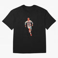 a gread celebration from the goat Oversized T-Shirt Keep Football History Alive during Global Football Passion for FIFA World Cup 2026 Group Stage, Capturing Cristiano Ronaldo, France, Match Day Excitement, Supporter Culture, Golden Goals and