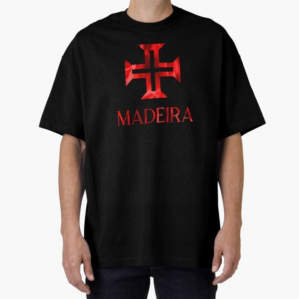 Madeira flames Oversized T-Shirt Feel International Energy from FIFA World Cup 2026 Group Stage Built around CR7, Portugal Energy, Supporter Pride, Iconic Celebrations, Legendary Names and Global Match Day Energy; Ideal for Passionate Fans Who Love