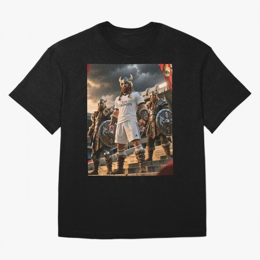 Los Vikingos del Bernab¨¦u Oversized T-Shirt Show Championship Spirit for the FIFA World Cup 2026 Group Stage Journey through Mbappe Highlights, Spain and Netherlands Pride, Global Supporter Spirit, Legendary Goals, National Colors and Tournament