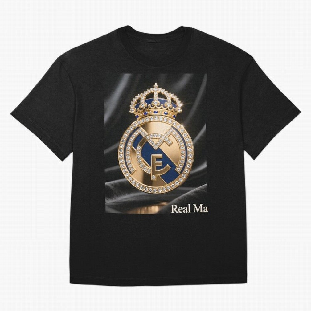 Gold Madrid Real Oversized T-Shirt Bring Bold Fan Energy to FIFA World Cup 2026 USA Canada Mexico Spirit, Driven by Netherlands, CR7 and Messi, Football Passion, Legendary Performances, Festival Vibes and Supporter Community; Perfect for People Who