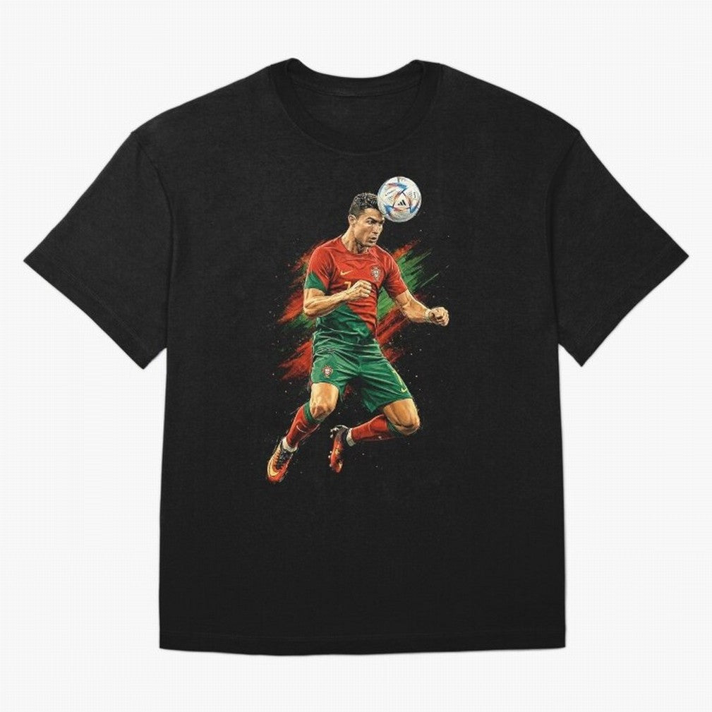 Cristiano Ronaldo Football Legend Oversized T-Shirt Honor the Beautiful Game during FIFA World Cup 2026 USA Canada Mexico for Fans of Messi, Neymar and Mbappe and Spain and Netherlands, Bringing Worldwide Fan Energy, Dramatic Goals, Stadium Lights