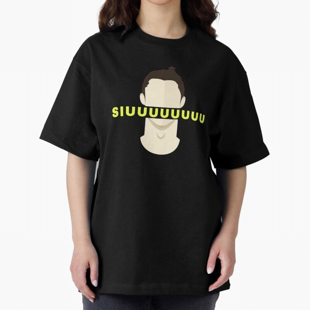 CR7 siuuu funny Oversized T-Shirt Show Up for the Glory of Match Day Hype around FIFA World Cup 2026, CR7 and Messi, Portugal, Spain and Germany, Vintage Soccer Flavor, Modern Football Stars, National Flags and Final Night Emotion; Made for Die