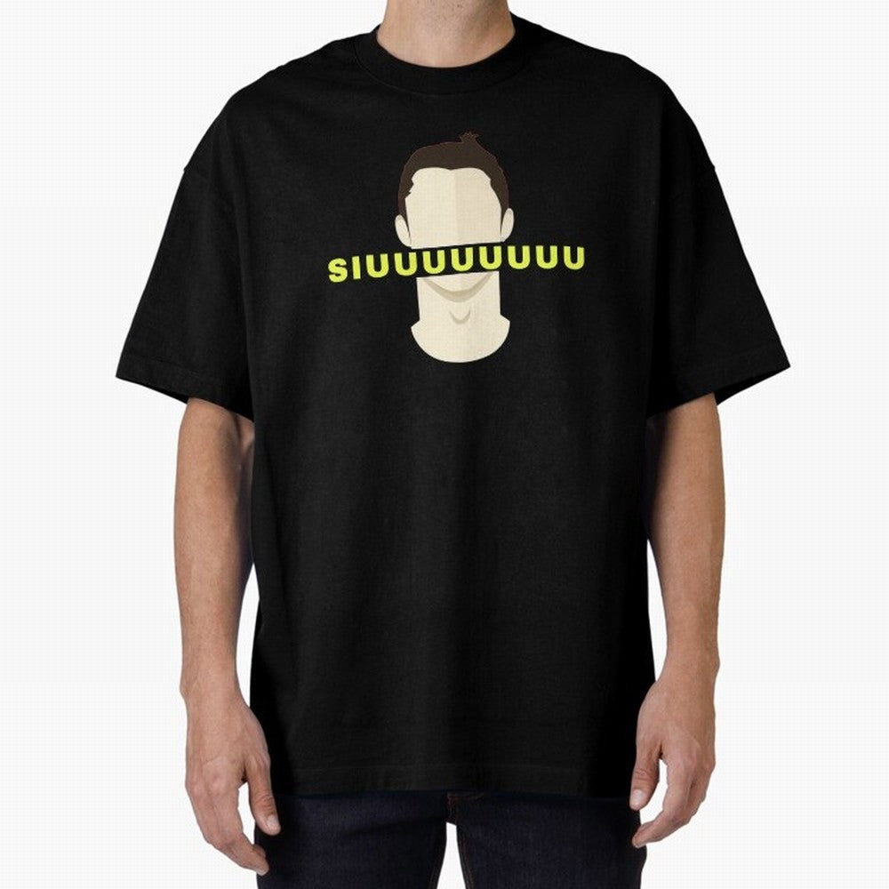 CR7 siuuu funny Oversized T-Shirt Show Up for the Glory of Match Day Hype around FIFA World Cup 2026, CR7 and Messi, Portugal, Spain and Germany, Vintage Soccer Flavor, Modern Football Stars, National Flags and Final Night Emotion; Made for Die