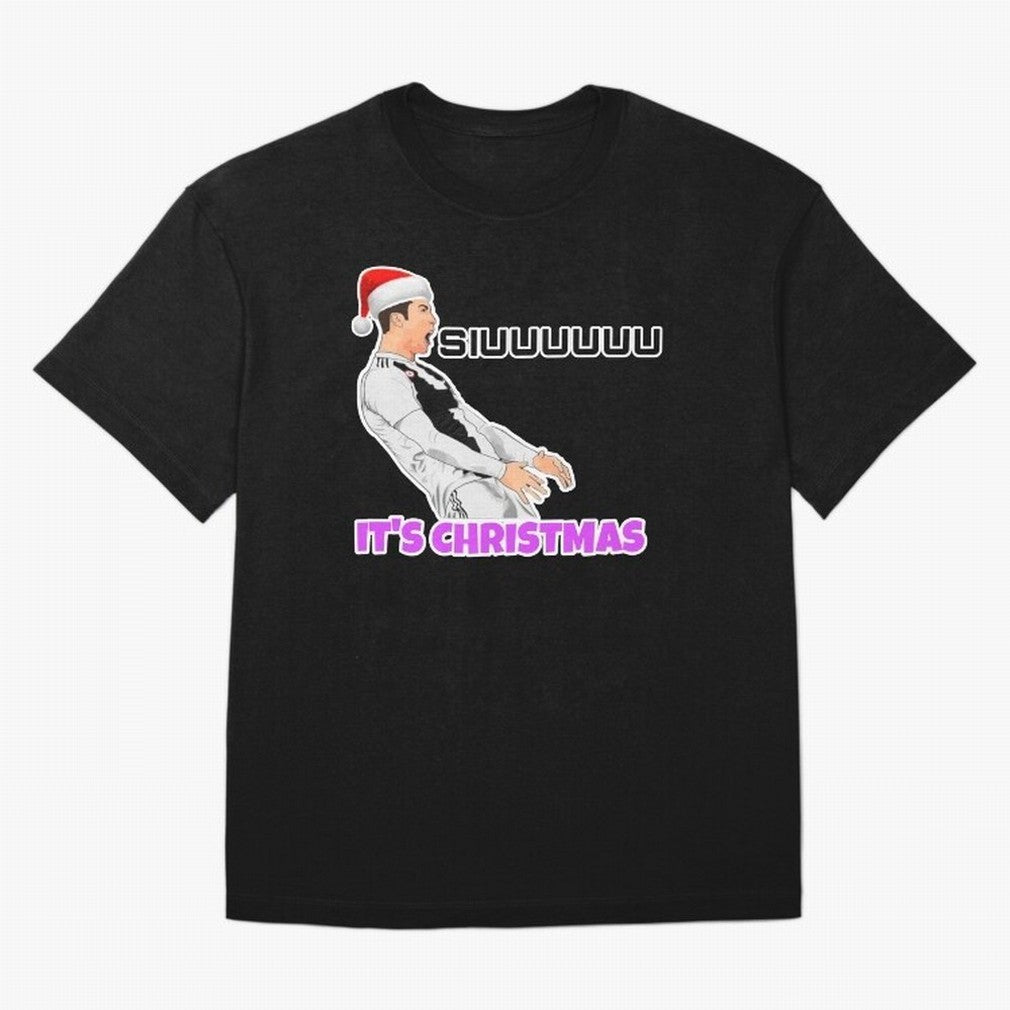 It¡¯s Christmas siuuu CR7 funny Oversized T-Shirt Make Game Day About the FIFA World Cup 2026 Group Stage Journey through Cristiano Ronaldo, Haaland and CR7 Highlights, France and Portugal Pride, Vintage Soccer Flavor, Modern Football Stars,